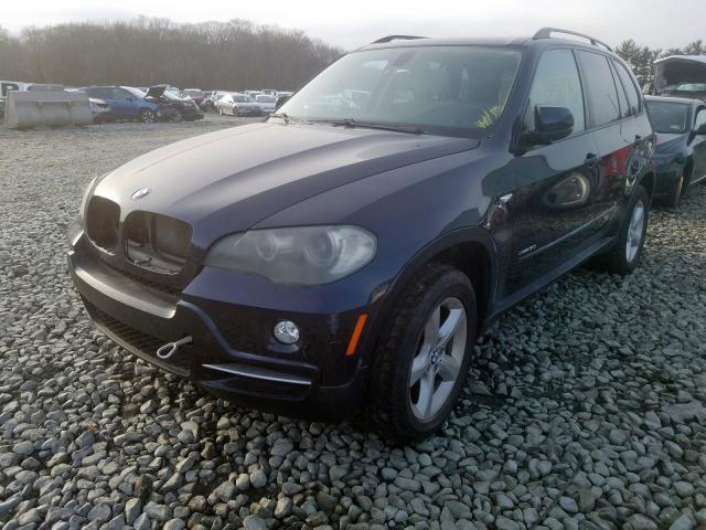 5UXFE43509L274190 - 2009 BMW X5 XDRIVE3 BLUE photo 2