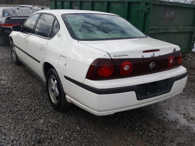 2G1WF52E139213041 - 2003 CHEVROLET IMPALA WHITE photo 3