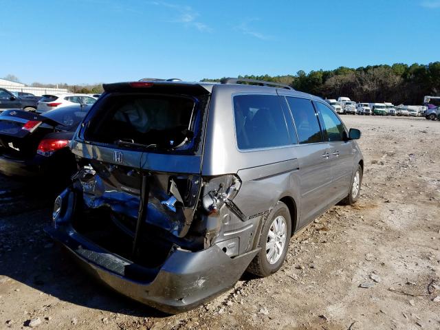 5FNRL38789B031187 - 2009 HONDA ODYSSEY EX GRAY photo 4