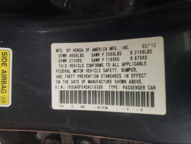 19UUA8F54DA016588 - 2013 ACURA TL TECH CHARCOAL photo 10
