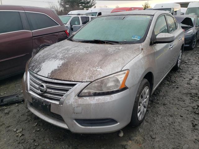 3N1AB7AP7FY349757 - 2015 NISSAN SENTRA S SILVER photo 2