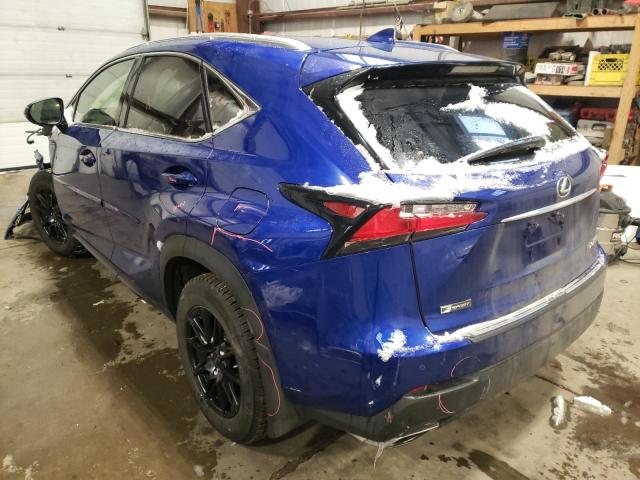 JTJBARBZ7H2128335 - 2017 LEXUS NX 200T BA BLUE photo 3