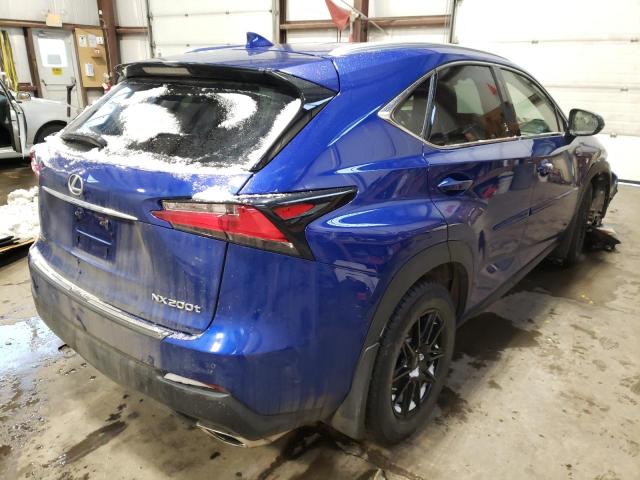 JTJBARBZ7H2128335 - 2017 LEXUS NX 200T BA BLUE photo 4