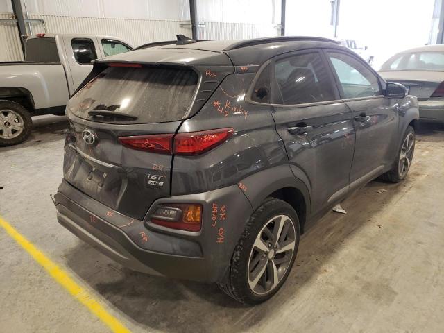 KM8K3CA5XKU248159 - 2019 HYUNDAI KONA LIMIT GRAY photo 4