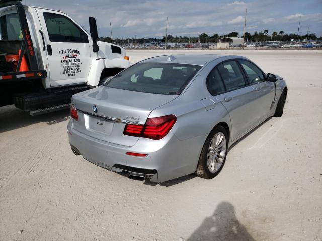 WBAYB6C59ED225182 - 2014 BMW 750 XI SILVER photo 4