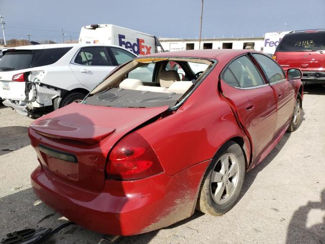 2G2WP552981120381 - 2008 PONTIAC GRAND PRIX წითელი ფოტო 4