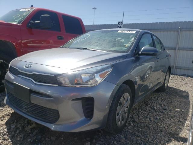 3KPA24ABXKE179759 - 2019 KIA RIO S GRAY photo 2