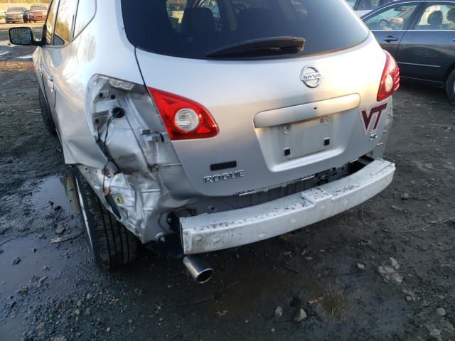 JN8AS58T09W053144 - 2009 NISSAN ROGUE SILVER photo 9