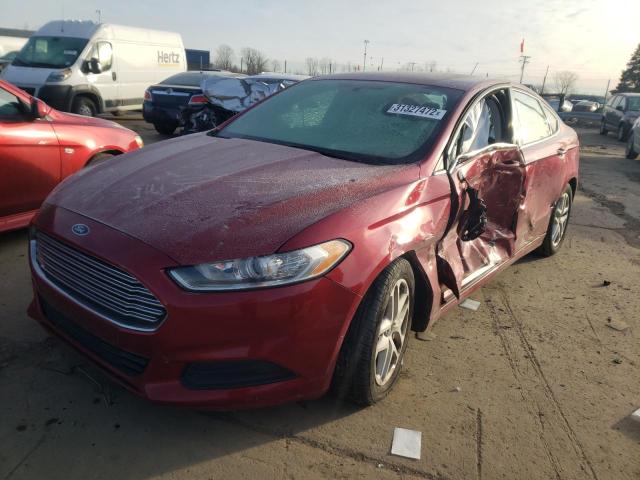 1FA6P0H78F5106172 - 2015 FORD FUSION SE RED photo 2