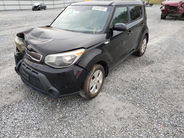 KNDJN2A26E7726848 - 2014 KIA SOUL BLACK photo 2