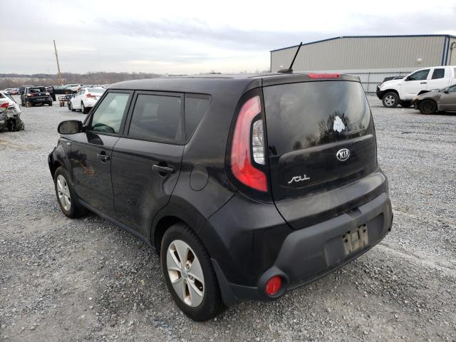 KNDJN2A26E7726848 - 2014 KIA SOUL BLACK photo 3