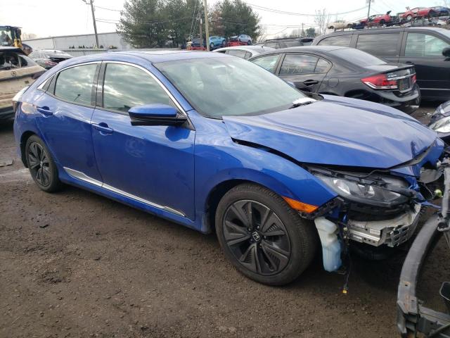 SHHFK7H54HU422832 - 2017 HONDA CIVIC EX BLUE photo 1