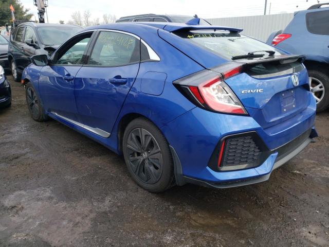 SHHFK7H54HU422832 - 2017 HONDA CIVIC EX BLUE photo 3