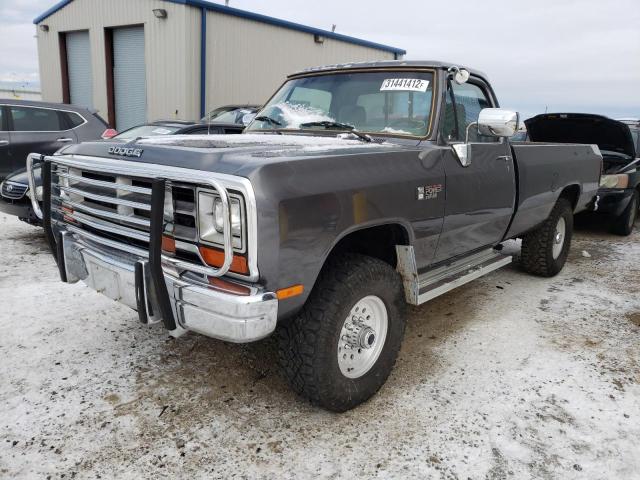 1B7KM2681LS648784 - 1990 DODGE W-SERIES W GRAY photo 2