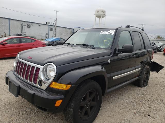 1J4GL58K76W232636 - 2006 JEEP LIBERTY LI BLACK photo 2