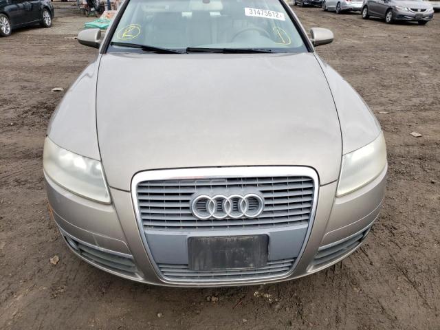 WAUAH74F27N156734 - 2007 AUDI A6 3.2 TAN photo 9