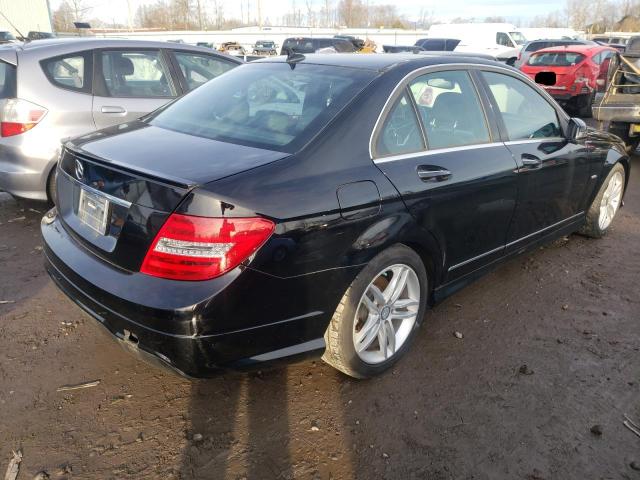 WDDGF4HB7CA611206 - 2012 MERCEDES-BENZ C 250 BLACK photo 4