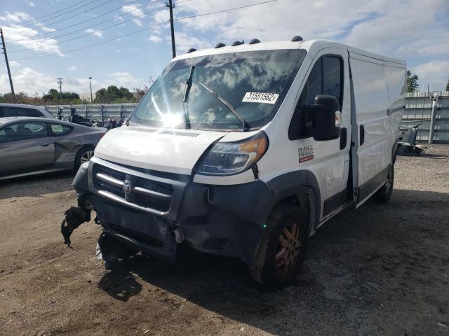 3C6TRVAG0HE521001 - 2017 RAM PROMASTER WHITE photo 2