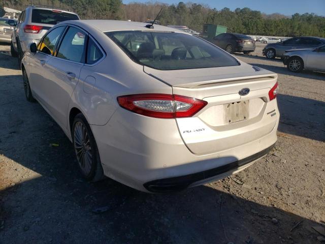 3FA6P0K91DR205968 - 2013 FORD FUSION TIT WHITE photo 3