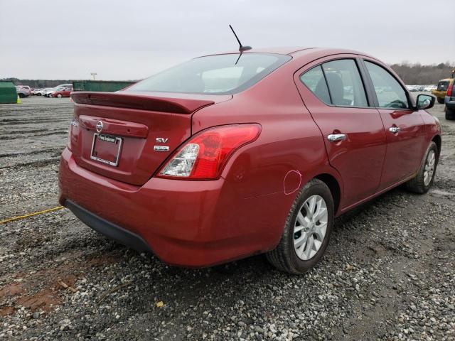 3N1CN7AP2KL815165 - 2019 NISSAN VERSA S BURGUNDY photo 4