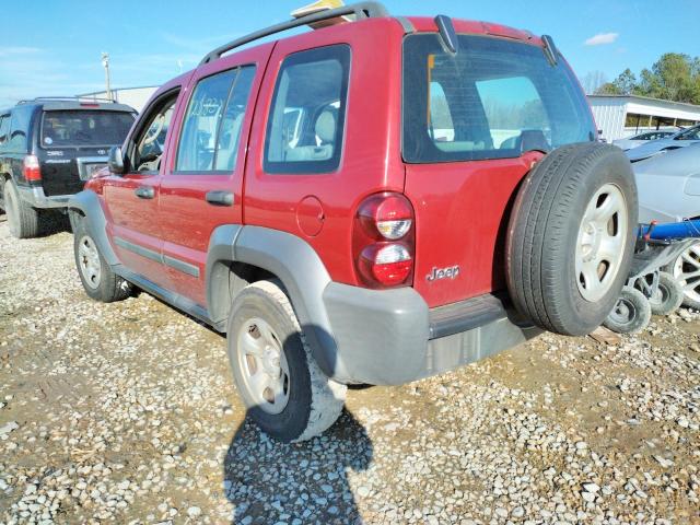 1J4GK48K96W268809 - 2006 JEEP LIBERTY RED photo 3