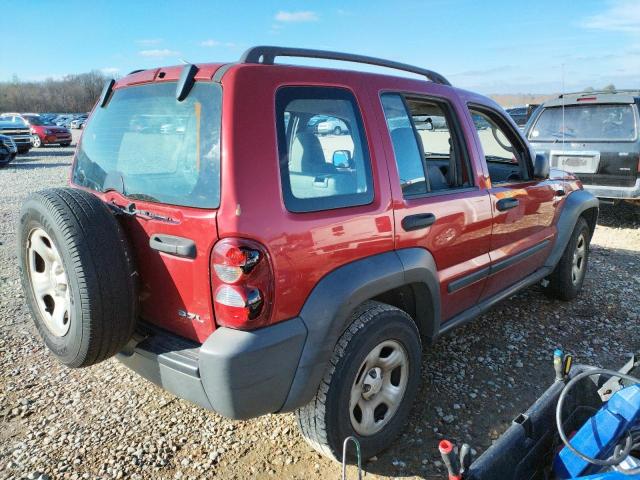 1J4GK48K96W268809 - 2006 JEEP LIBERTY RED photo 4