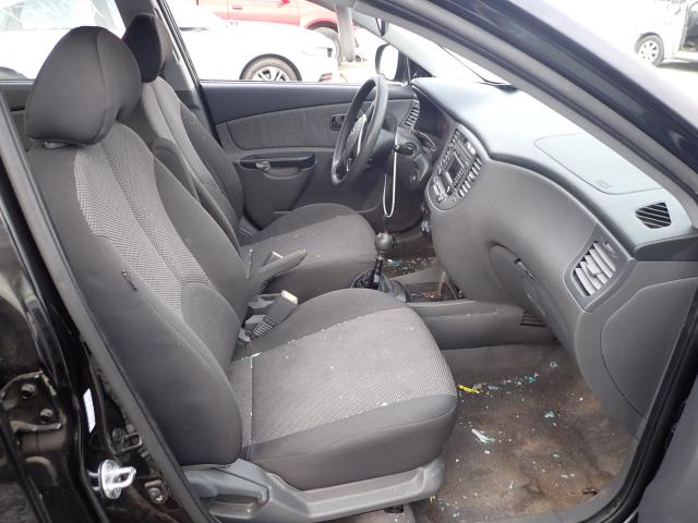 KNADH4A34A6633901 - 2010 KIA RIO LX BLACK photo 5