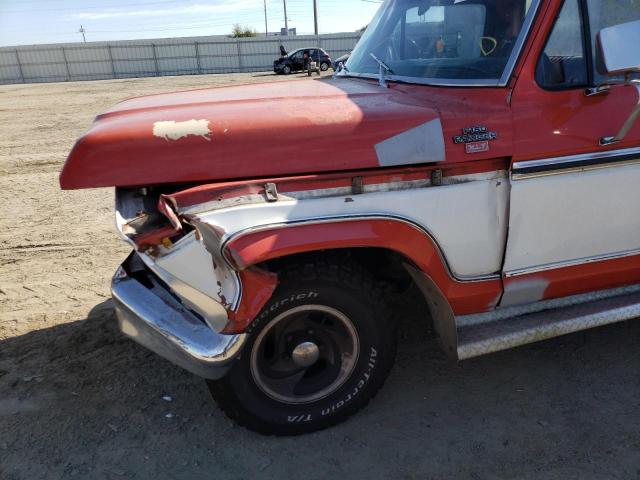 F15HK082094 - 1977 FORD F-150 RED photo 9