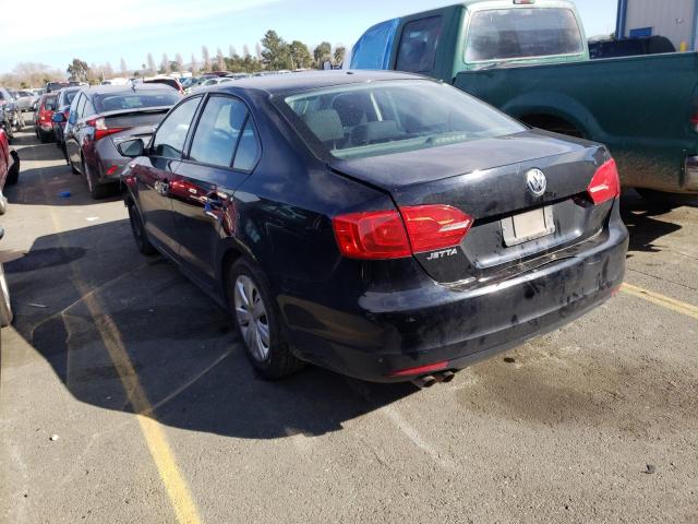 3VW2K7AJ6BM382907 - 2011 VOLKSWAGEN JETTA BASE 黑色 照片 3