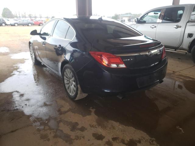 2G4GR5EK9C9145863 - 2012 BUICK REGAL BLUE photo 3