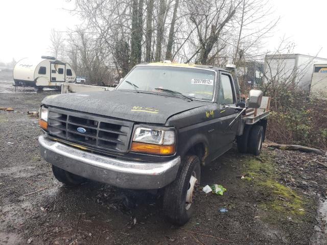 1FDLF47G9SEA03843 - 1995 FORD 350 SPR CC BLACK photo 2