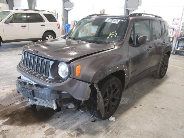 ZACCJABB6JPH86414 - 2018 JEEP RENEGADE L GRAY photo 2