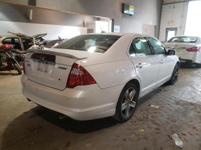 3FAHP0KC1CR230520 - 2012 FORD FUSION SPO WHITE photo 4