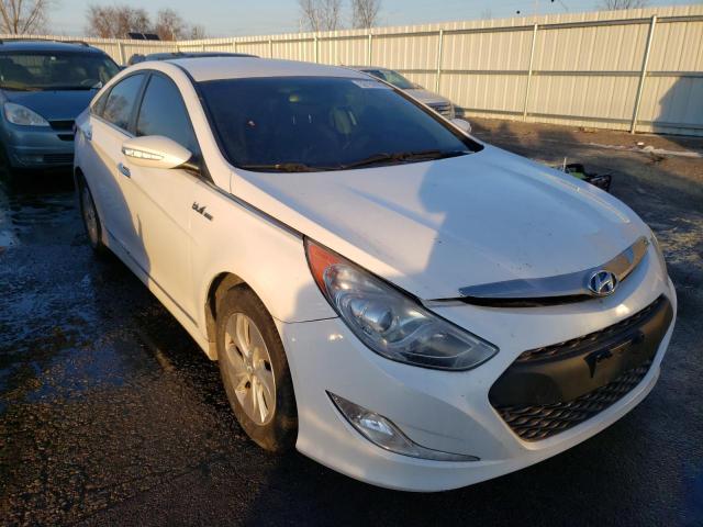 KMHEC4A40DA074889 - 2013 HYUNDAI SONATA HYB WHITE photo 1