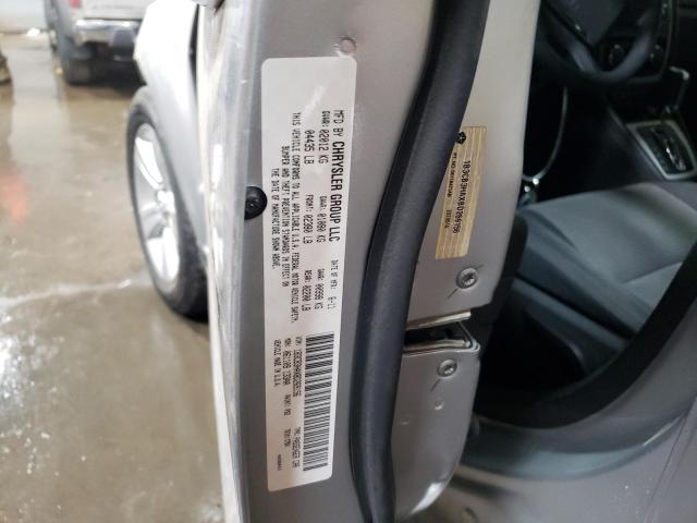 1B3CB3HAXBD269156 - 2011 DODGE CALIBER SILVER photo 10