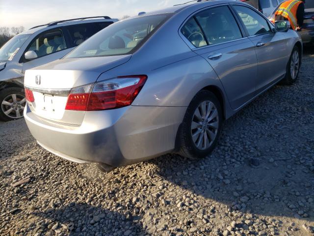 1HGCR2F87EA212361 - 2014 HONDA ACCORD GRAY photo 4