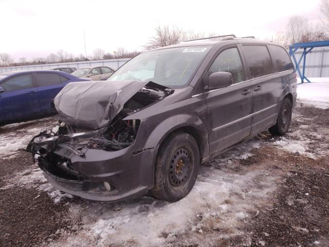 2C4RDGDG1HR760189 - 2017 DODGE GRAND CARA GRAY photo 2