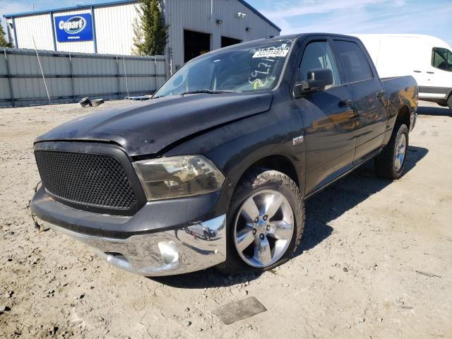 3C6RR7LT0FG597142 - 2015 RAM 1500 SLT BLACK photo 2