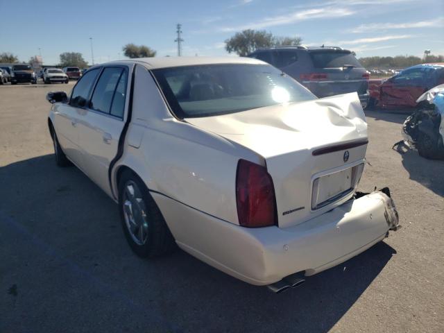 1G6KF57931U187823 - 2001 CADILLAC DEVILLE DT WHITE photo 3