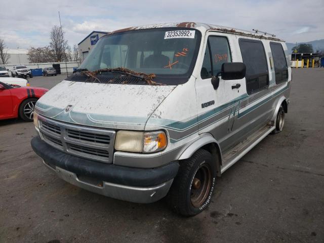 2B7HB21YXRK584917 - 1994 DODGE RAM VAN B2 WHITE photo 2