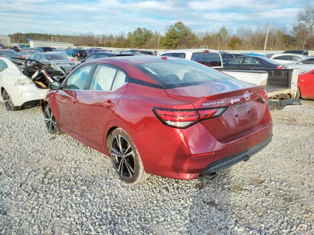 3N1AB8DV0MY202144 - 2021 NISSAN SENTRA SR RED photo 3