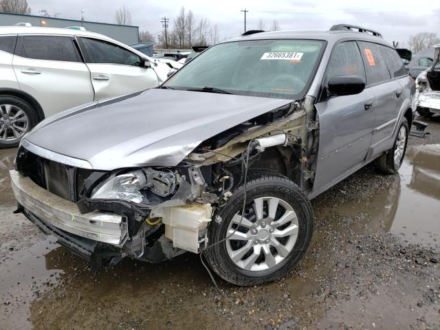 4S4BP60C987352672 - 2008 SUBARU OUTBACK SILVER photo 2