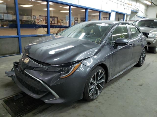 JTNC4MBE2M3129729 - 2021 TOYOTA COROLLA XS GRAY photo 2