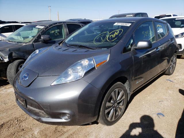 1N4BZ0CP2GC302878 - 2016 NISSAN LEAF SV GRAY photo 2