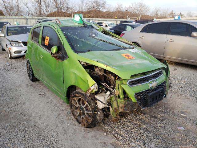 KL8CF6S91EC585714 - 2014 CHEVROLET SPARK 2LT GREEN photo 1