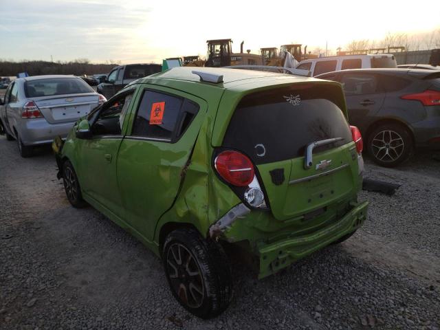 KL8CF6S91EC585714 - 2014 CHEVROLET SPARK 2LT GREEN photo 3