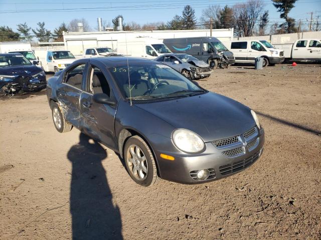 1B3ES56C95D120413 - 2005 DODGE NEON SXT GRAY photo 1