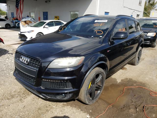 WA1DGAFE8DD012878 - 2013 AUDI Q7 PRESTIG BLACK photo 2