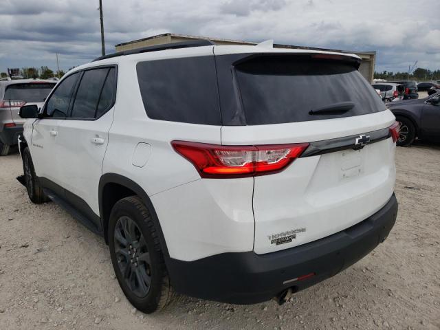 1GNERJKX0KJ221758 - 2019 CHEVROLET TRAVERSE R WHITE photo 3