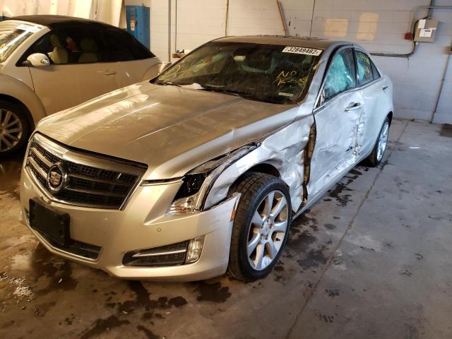 1G6AJ5SX9D0134121 - 2013 CADILLAC ATS PERFOR TAN photo 2